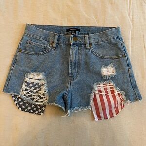 Denim shorts